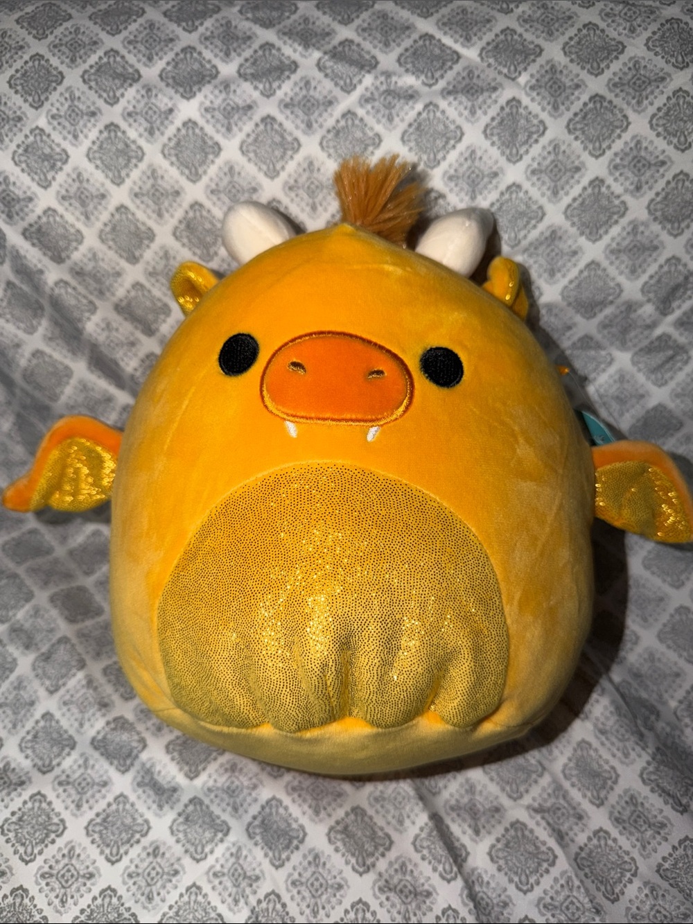 Mister Yellow Plush Dragon Squishmallow